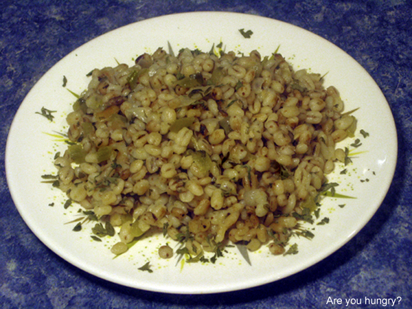 barley onion side dish