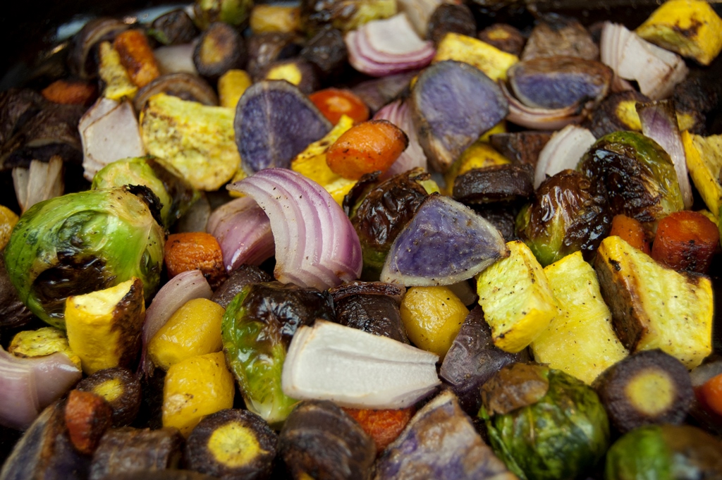 Roasted Purple Potatoes and Red Onion 2