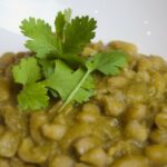 Canari bean a la cilantro sauce