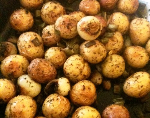 roasted small potatoes