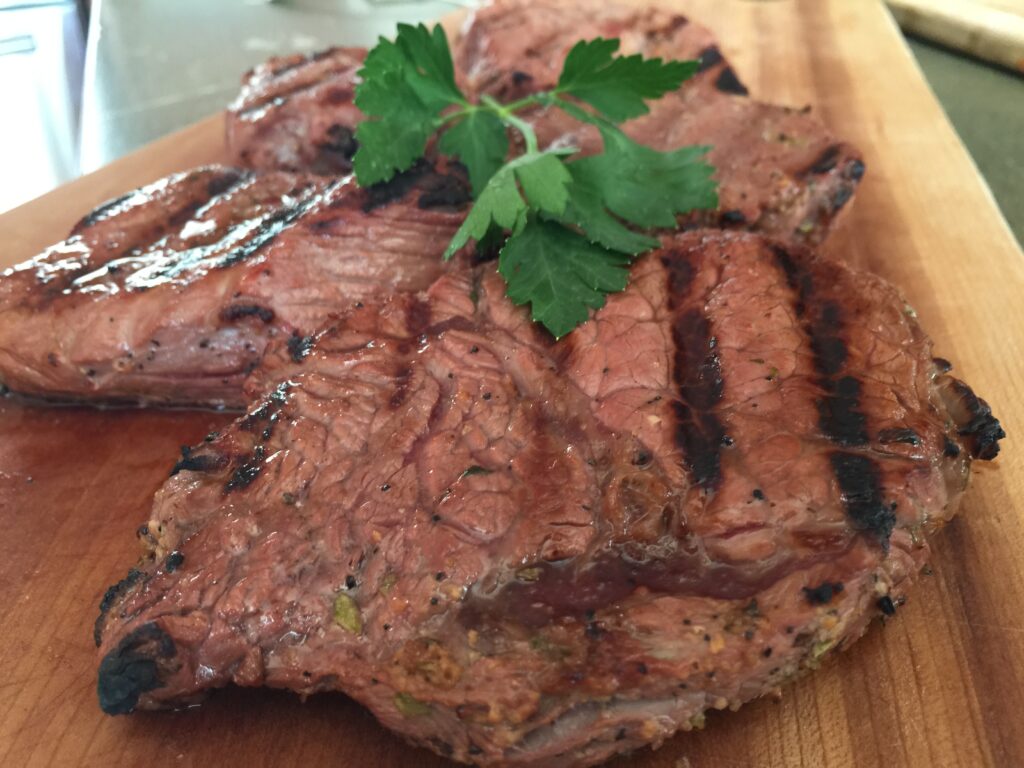 Peruvian Superfoods Grilled Sirloin Steak with CilantroSoy Marinade