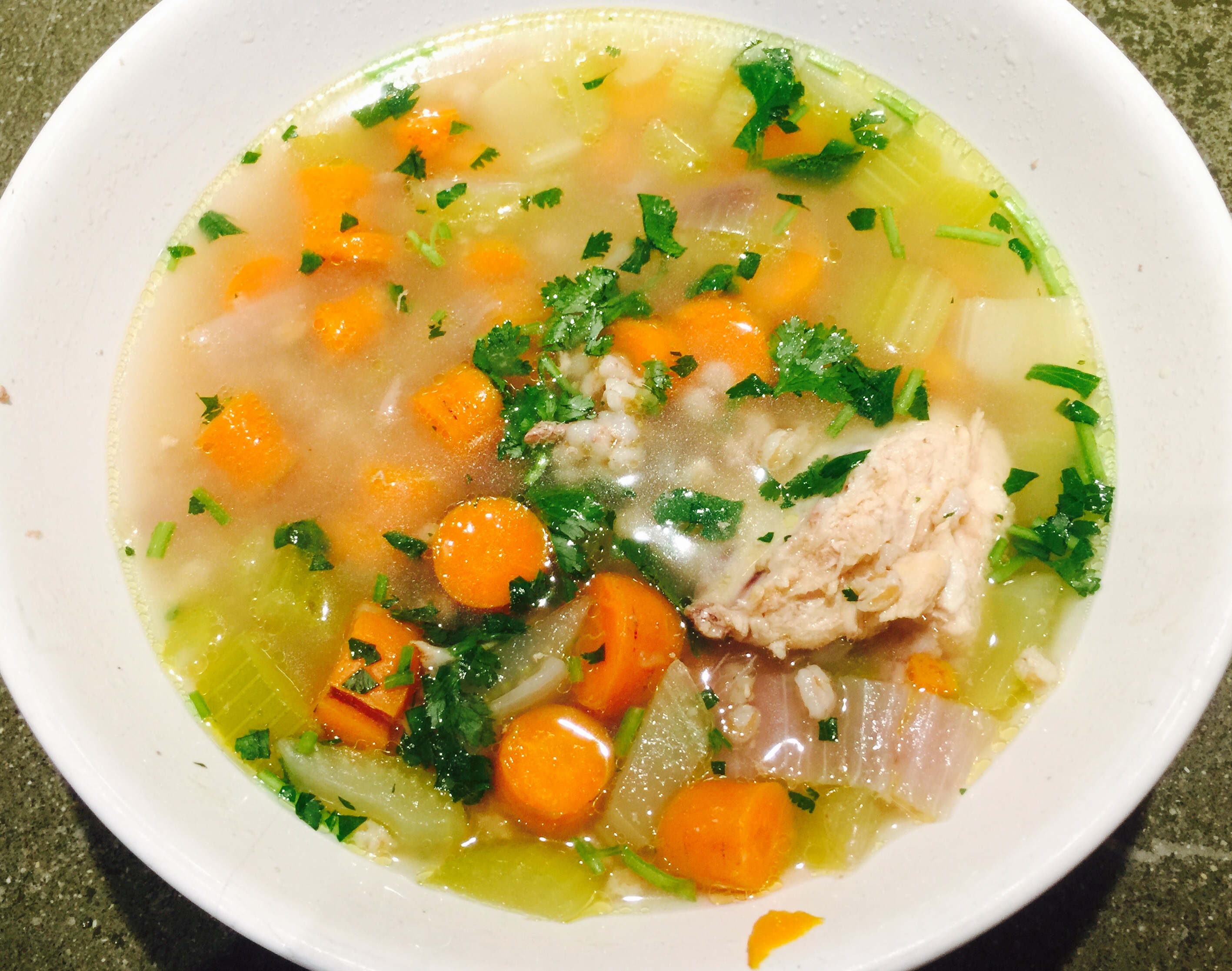 Ginger Cilantro Chicken Soup Manuel Villacorta