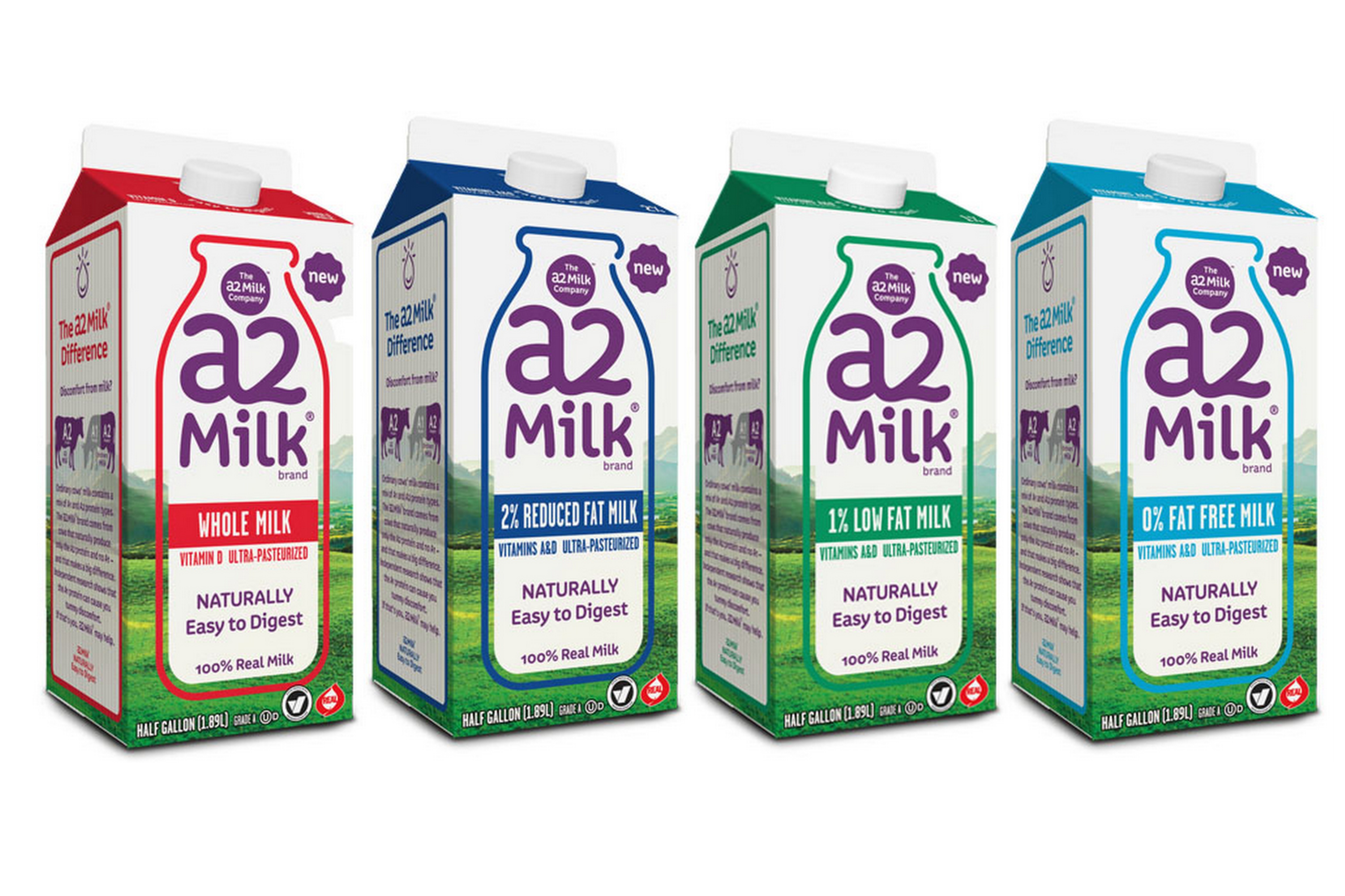 a2 milk 4 cartons