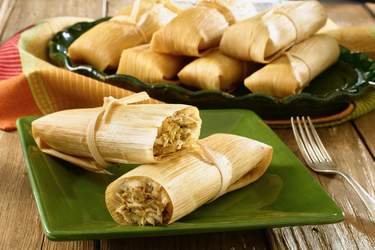 Chicken Tamales with Green Chiles