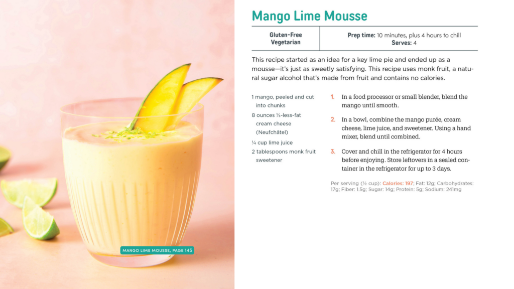 Mango lime mousse