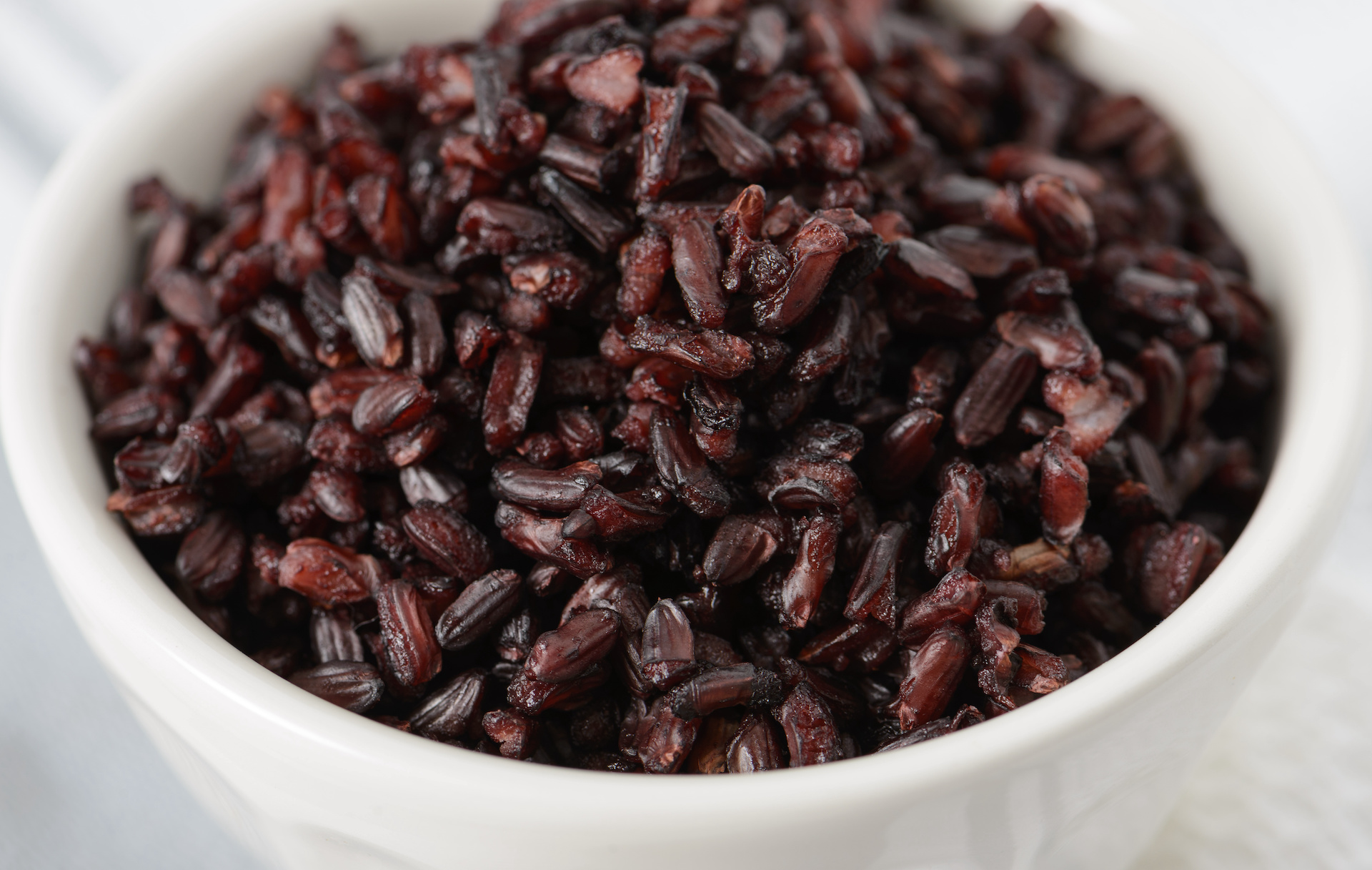 cooked forbidden black rice