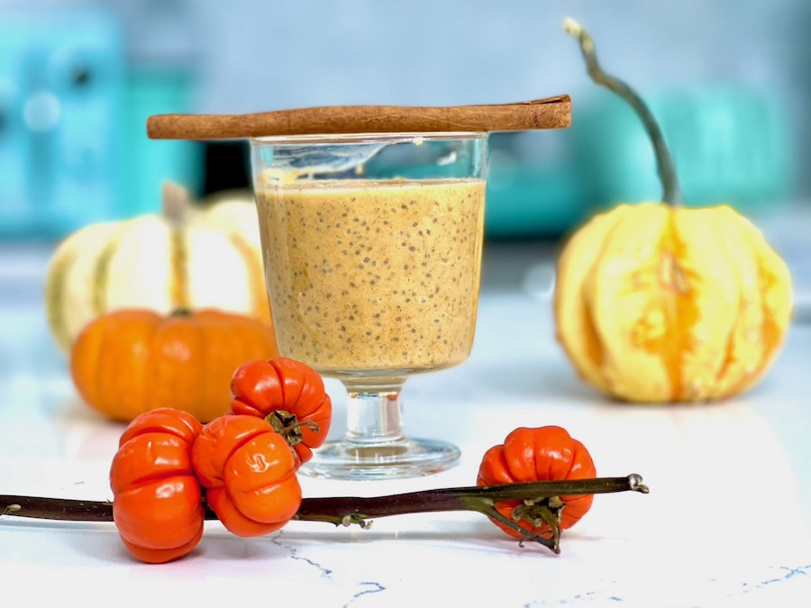 high protein pumpkin chia seed pudding