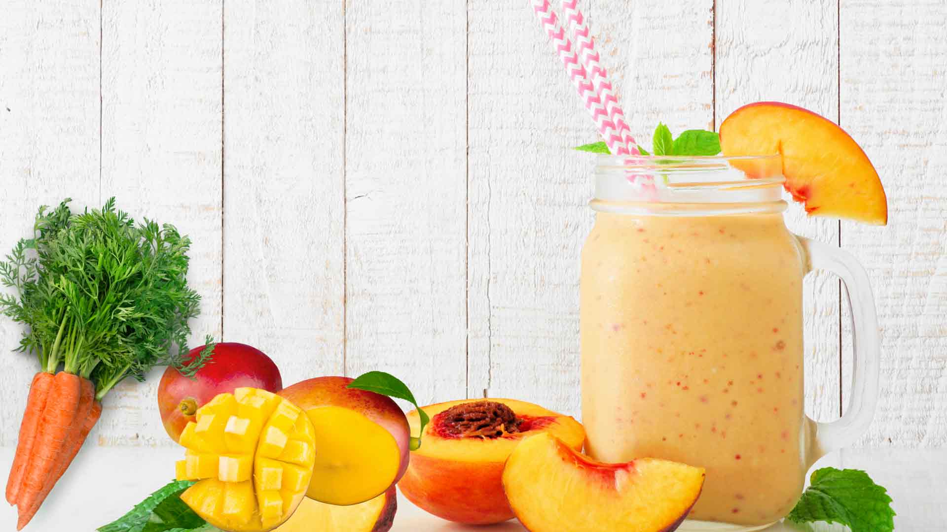 peach mango smoothie high protein