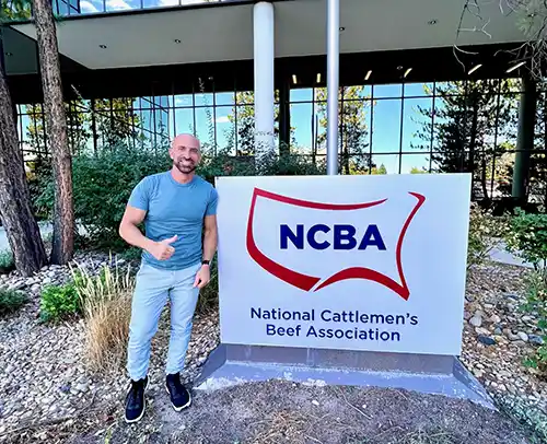 Manuel at the national cattleman's beef association