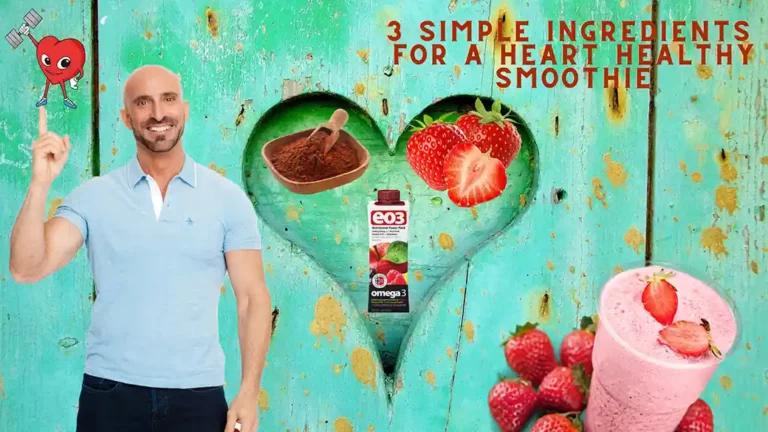Chocolate Strawberry smoothie with EO3 heart healthy