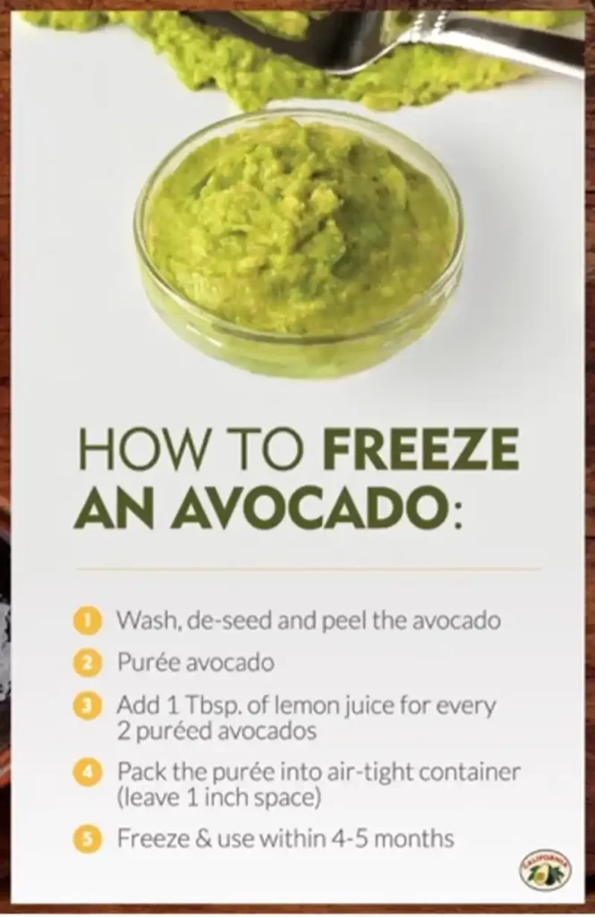 How to freeze avocado
