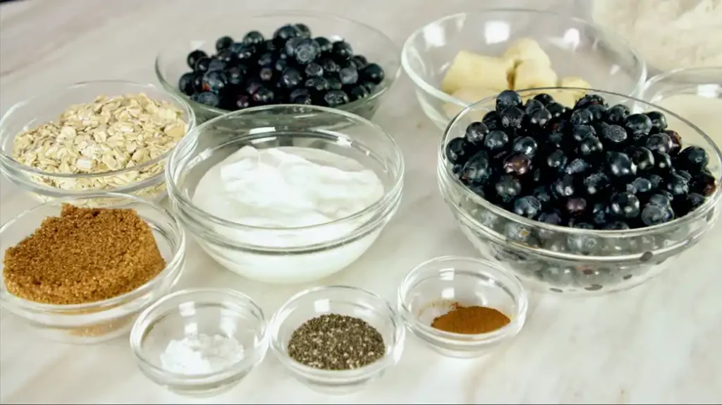 ingredients for high protein blueberry cookies