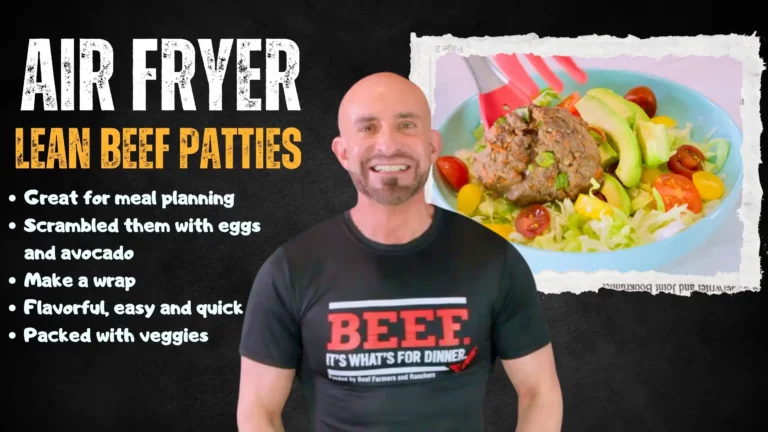 Lean Air Fryer Beef Patties Manuel Villacorta