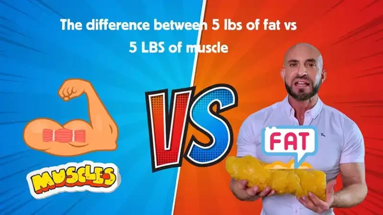 5 lbs of fat vs muscle differences and visuals