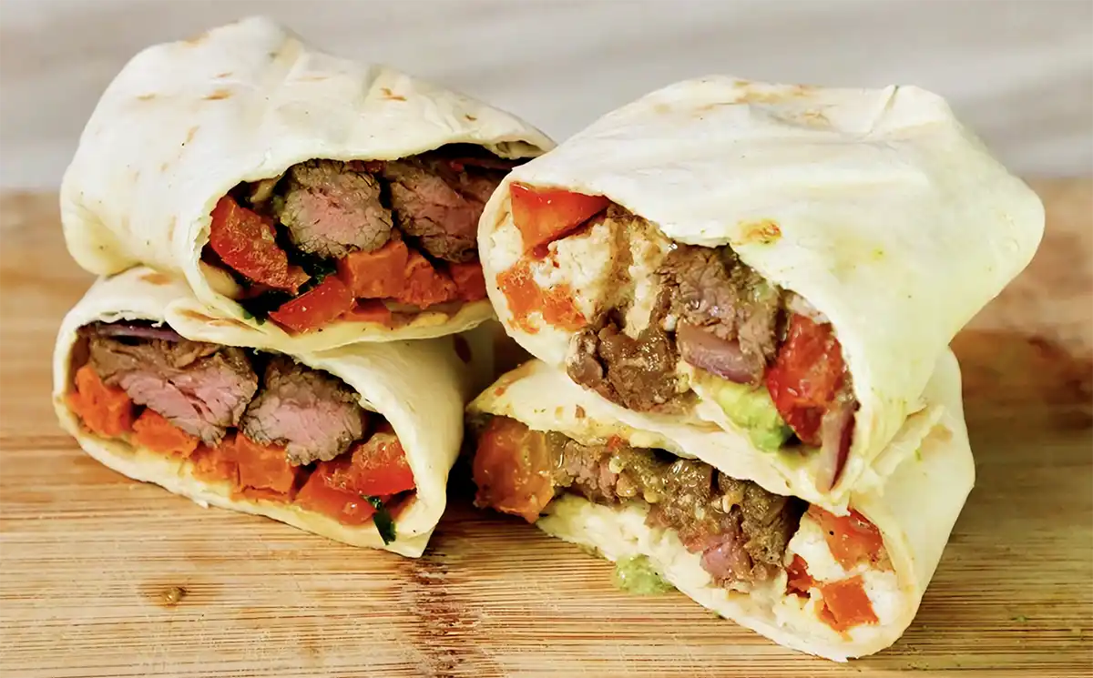 Lomo saltado burrito