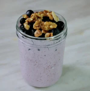 Blueberry–Vanilla Cream Jar