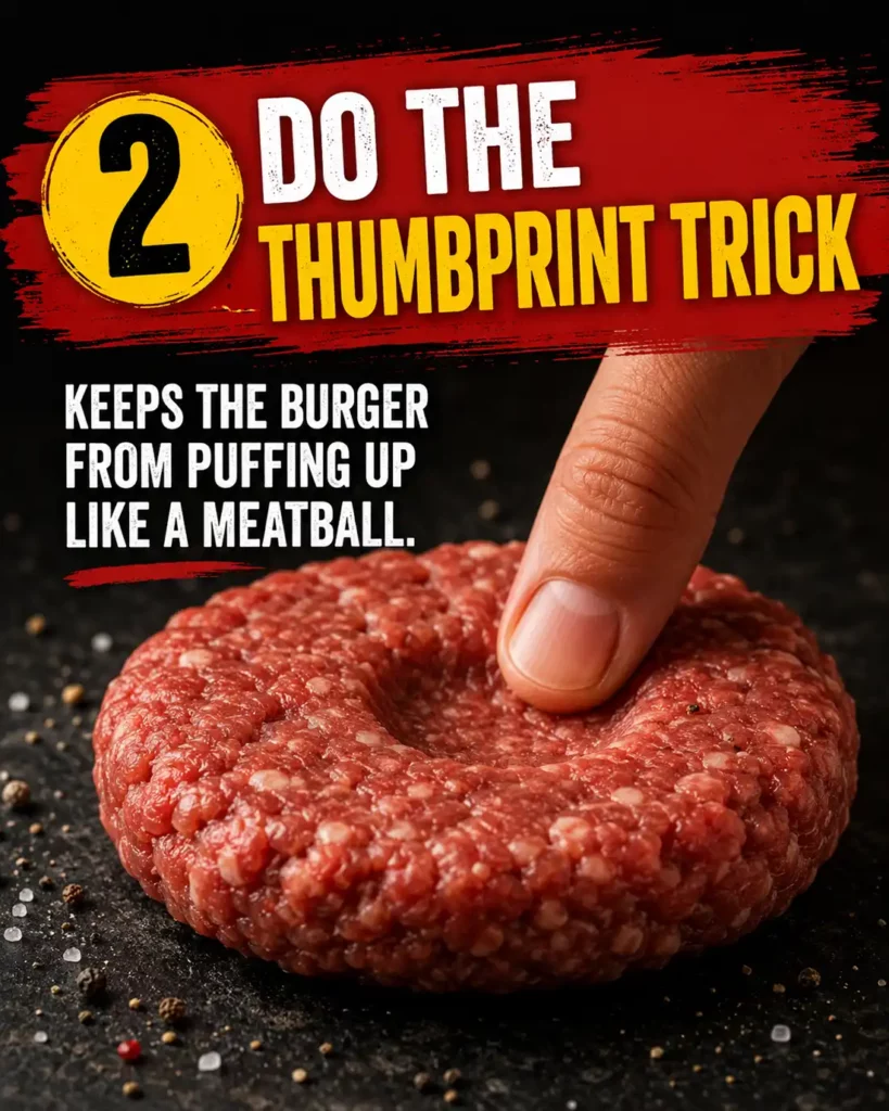 2 do the thumbprint trick burger tip